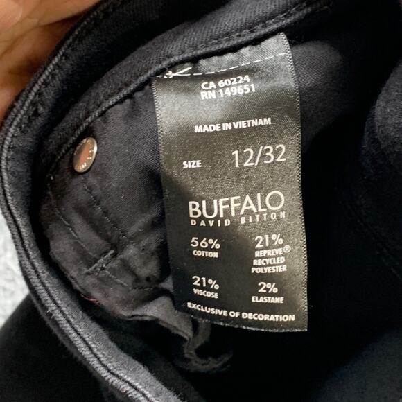 Buffalo David Bitton Jeans Womens 12 Black Alyssa High Rise Straight Stretch - Picture 7 of 11